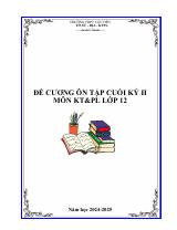 Đề cương ôn tập Học kì 2 KTPL 12 năm 2024–2025 trường THPT Cát Tiên (Lâm Đồng)